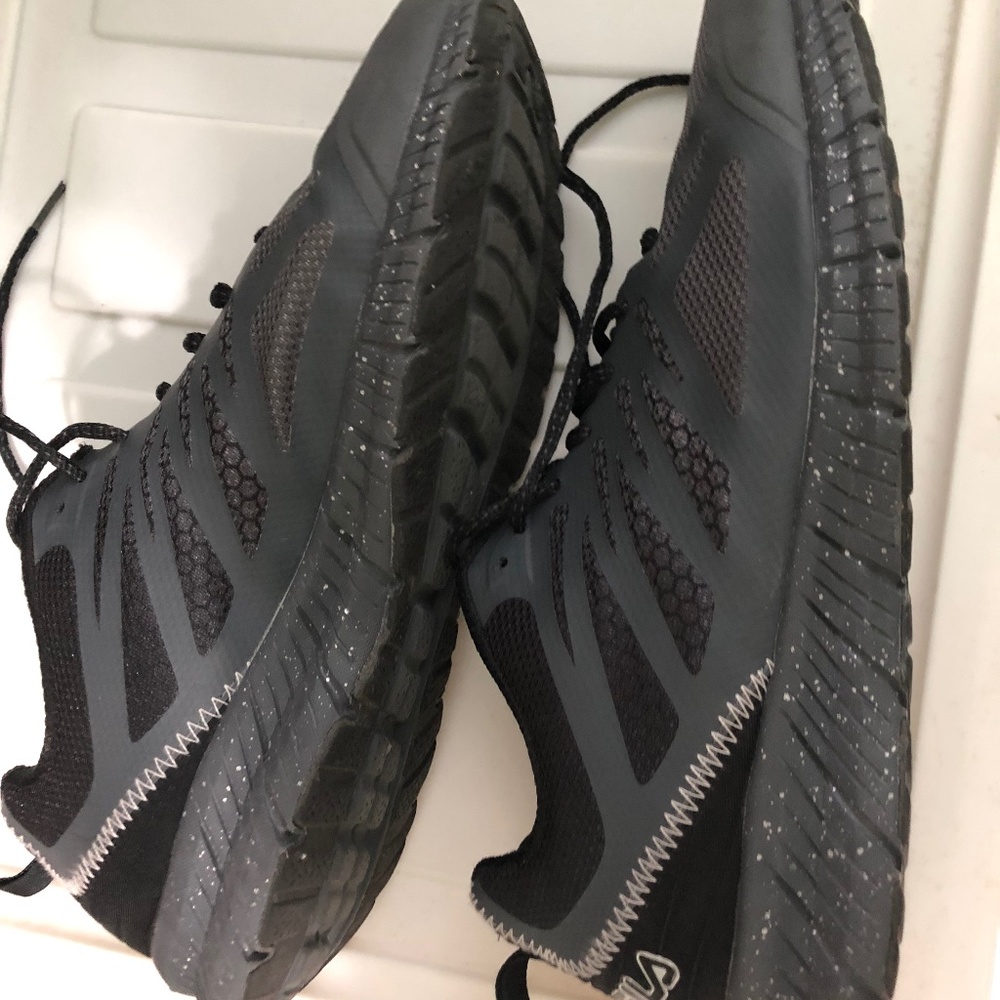 FILA Memory Foam Sneakers- Size 12- Mens- Black/Grey